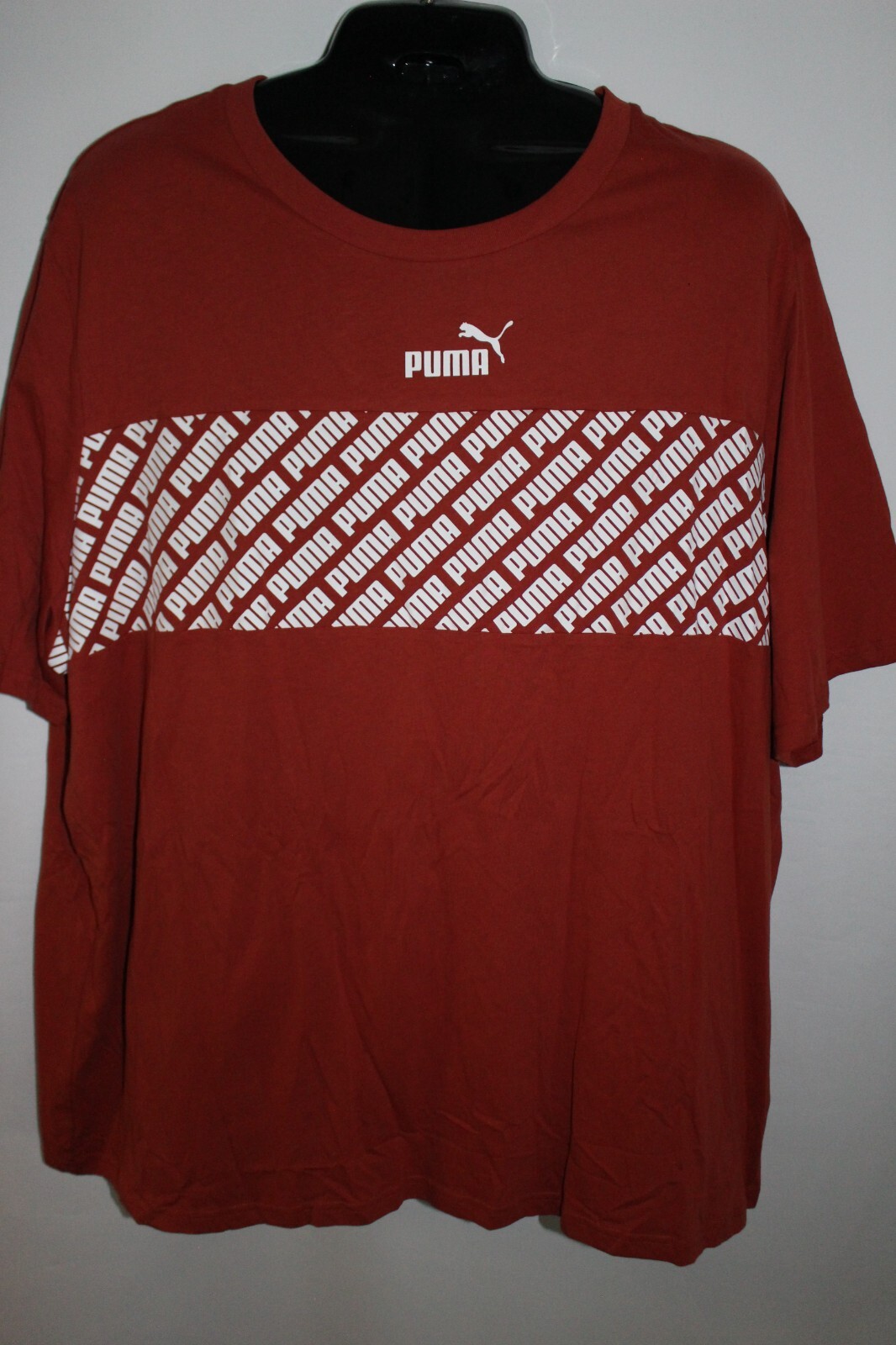 PUMA BURNT ORANGE S/S T-SHIRT SZ:4XL 4X NWT