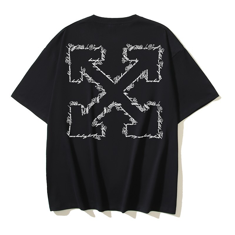 Off White T-Shirt Black / White S-M-L-XL
