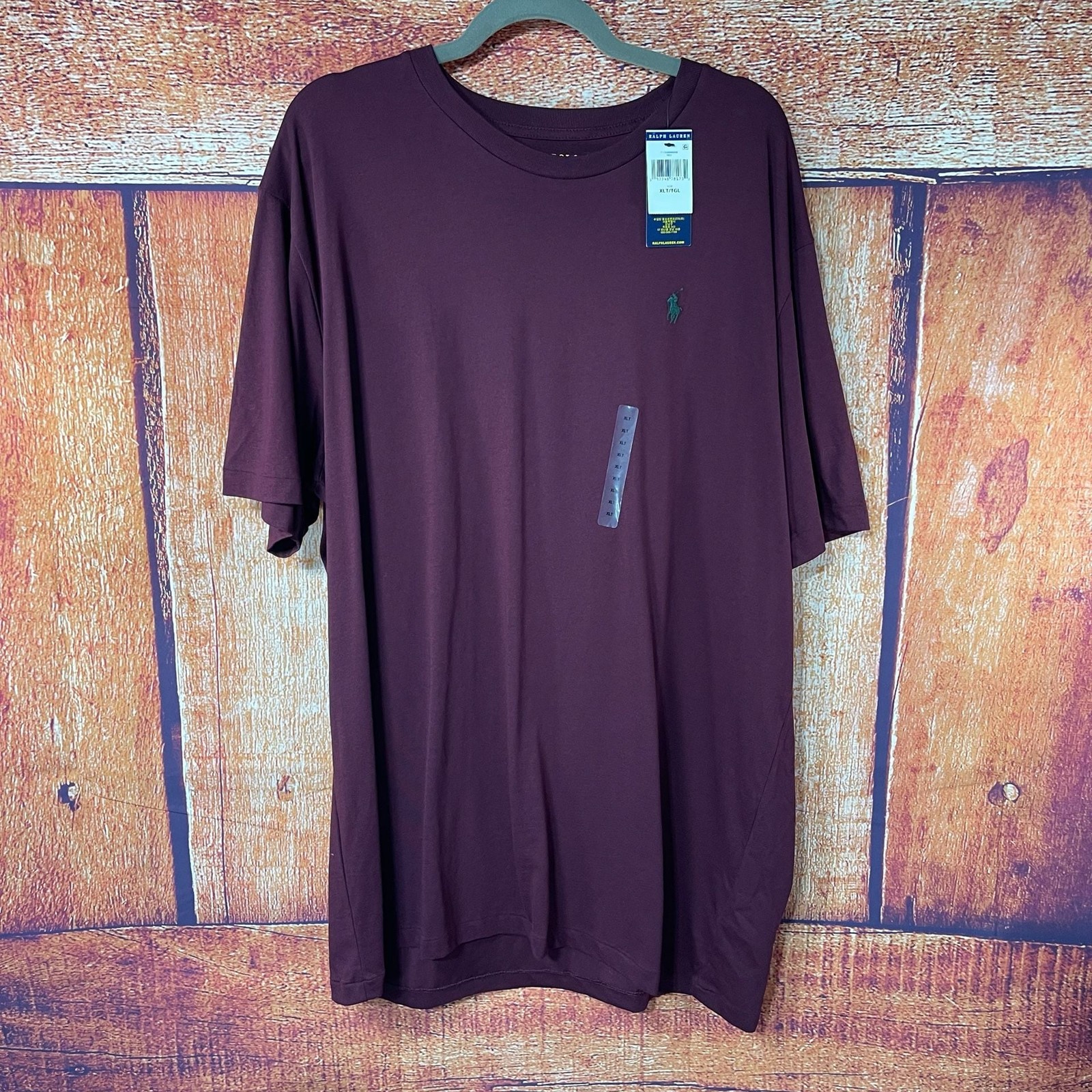 Polo Ralph Lauren Performance Jersey Short Sleeve T-Shirt XLT Burgundy NWT