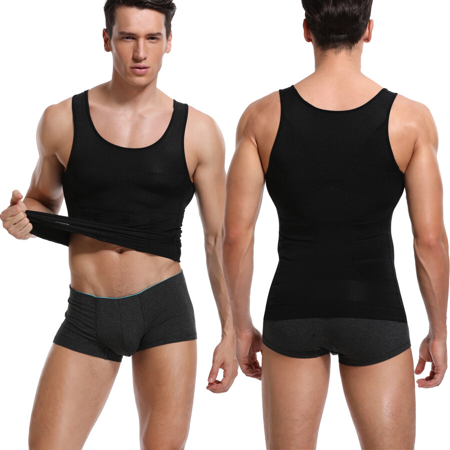 Shaper Men Body Toning T-Shirt Ultra Durable Vest Compression Underwear Corset
