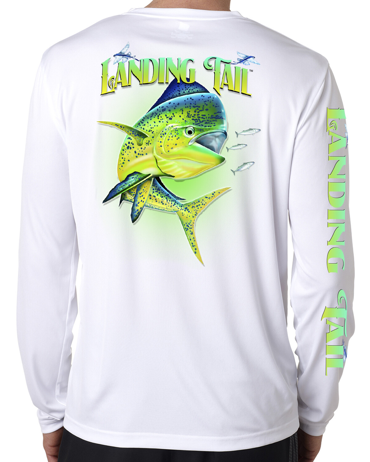 Landing Tail T shirt long sleeve microfiber saltwater fishing uv 50 Performance