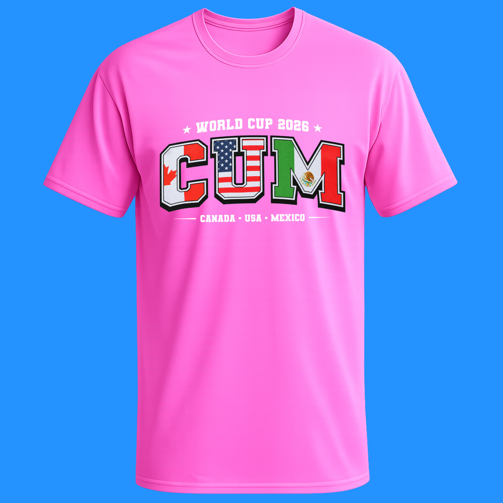 C.U.M Canada United States Mexico world cup fan graphic shirt 2026