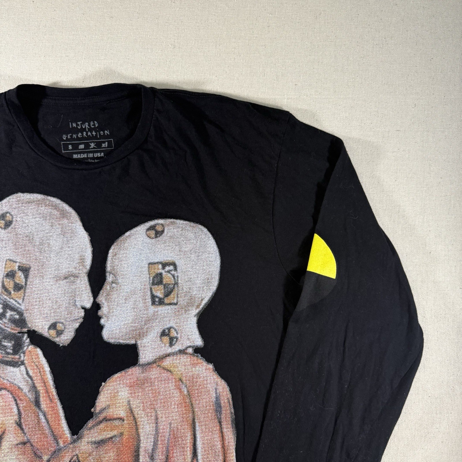 ASAP Rocky Injured Generation Tour Shirt Mens Sz L Double Sided Rap Music 2019