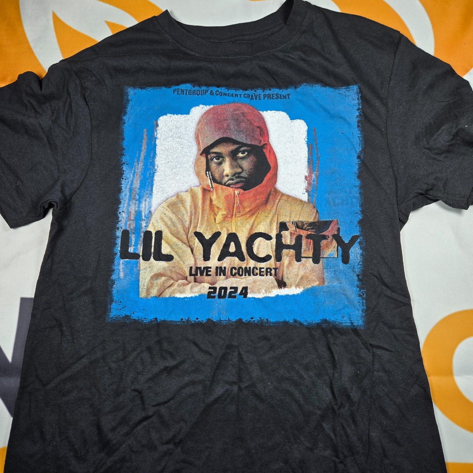 Lil Yachty Live In Concert 2024 T-Shirt NWOT Multi-Size Concrete Boys Hip Hop