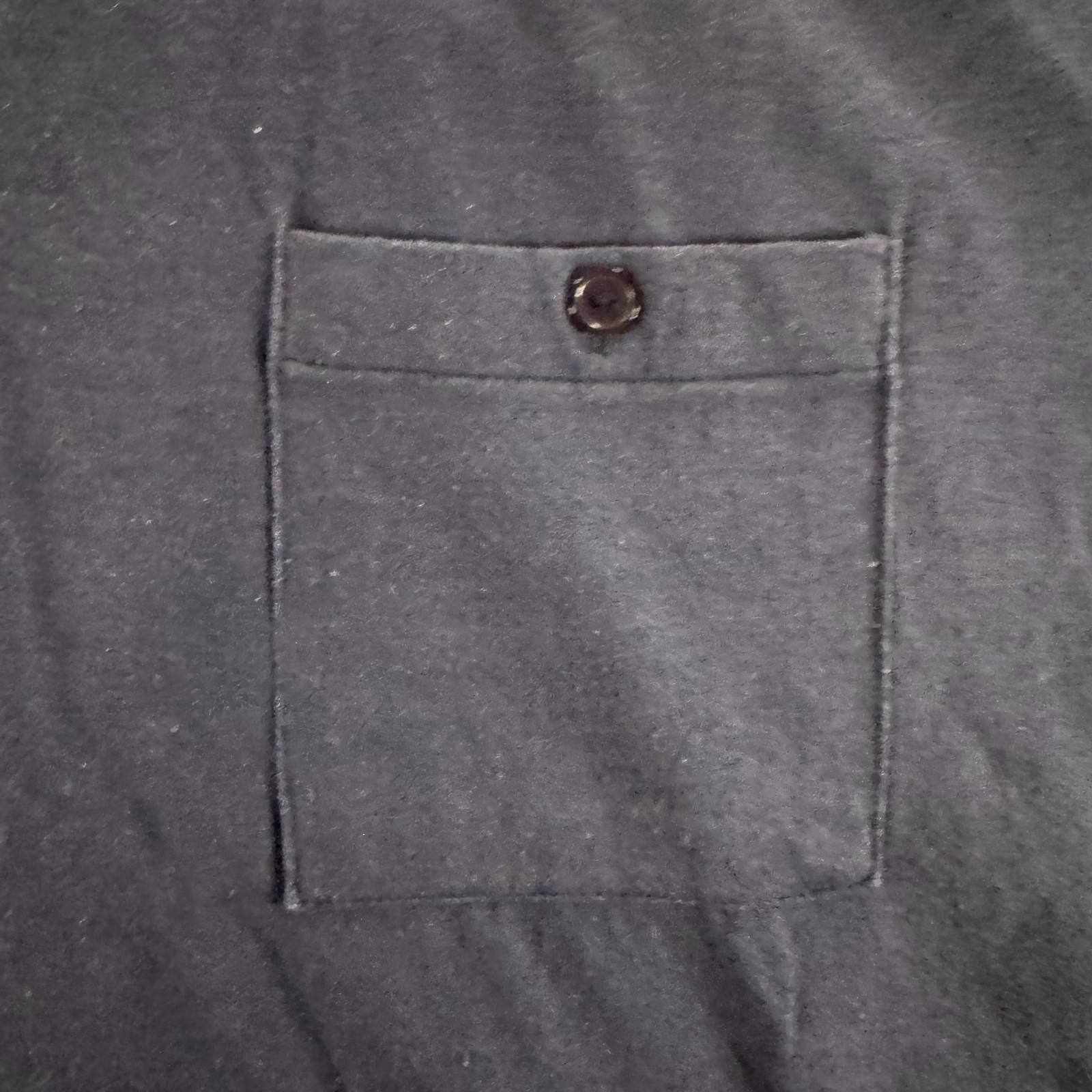 Babilonia Mock Neck Shirt Mens L Navy Blue Pleated Back Long Sleeve Preppy