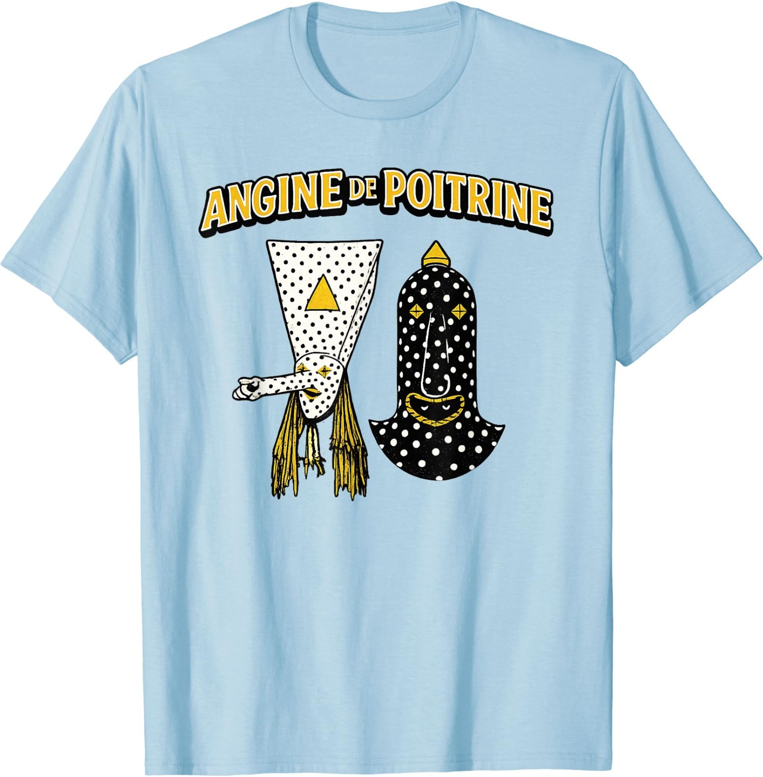 Angine De Poitrine Band Tee Vintage Music Fans Masked T-Shirt