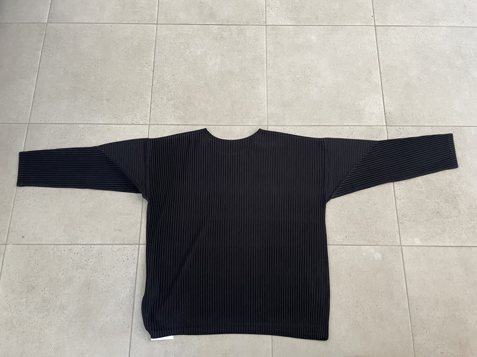 Issey Miyake Homme Plisse Black pleated Long sleeve Shirt