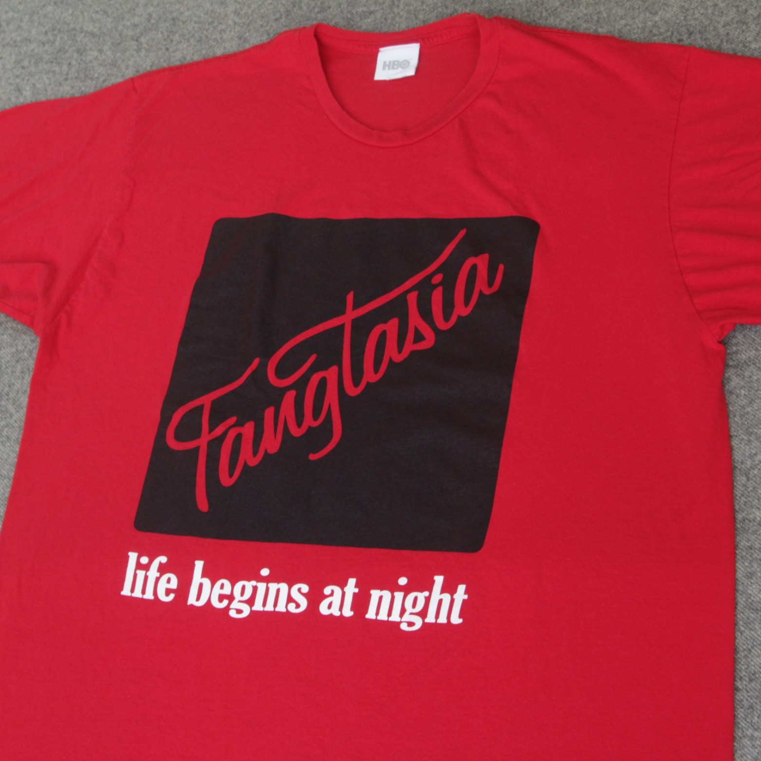 HBO True Blood T Shirt XL VTG 2010 Fangtasia Vampire Bar Horror TV Series Promo