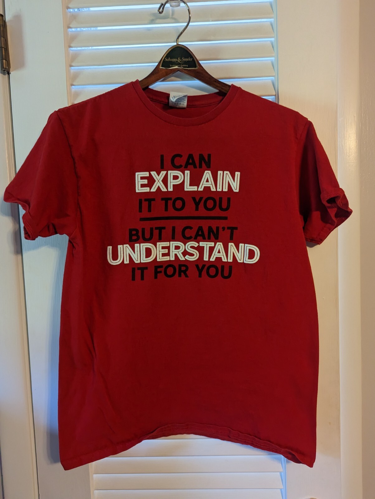 Delta Medium Red Tshirt I Can Explain It To You But I Can’t Understand It