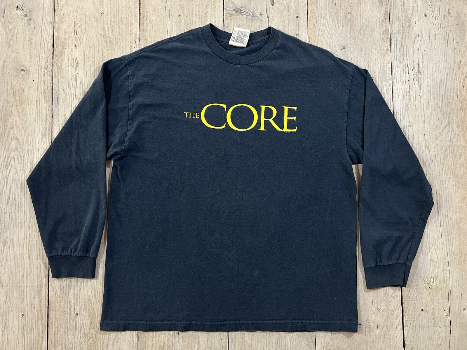 The Core Movie 2003 Promo Long Sleeve T-Shirt Vtg Size XL