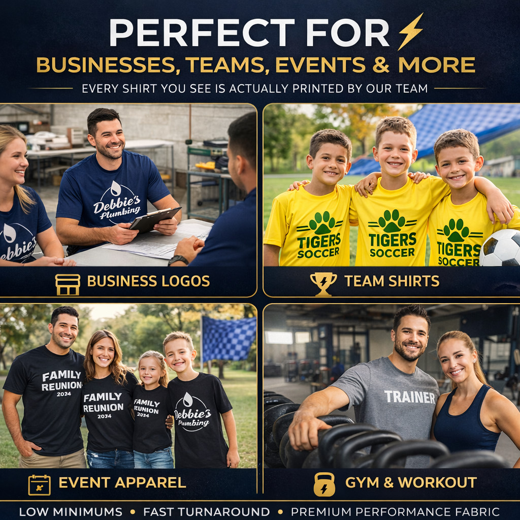 Wholesale Custom Dri Fit Shirts Bulk Team Performance Tee LOT Team Business
