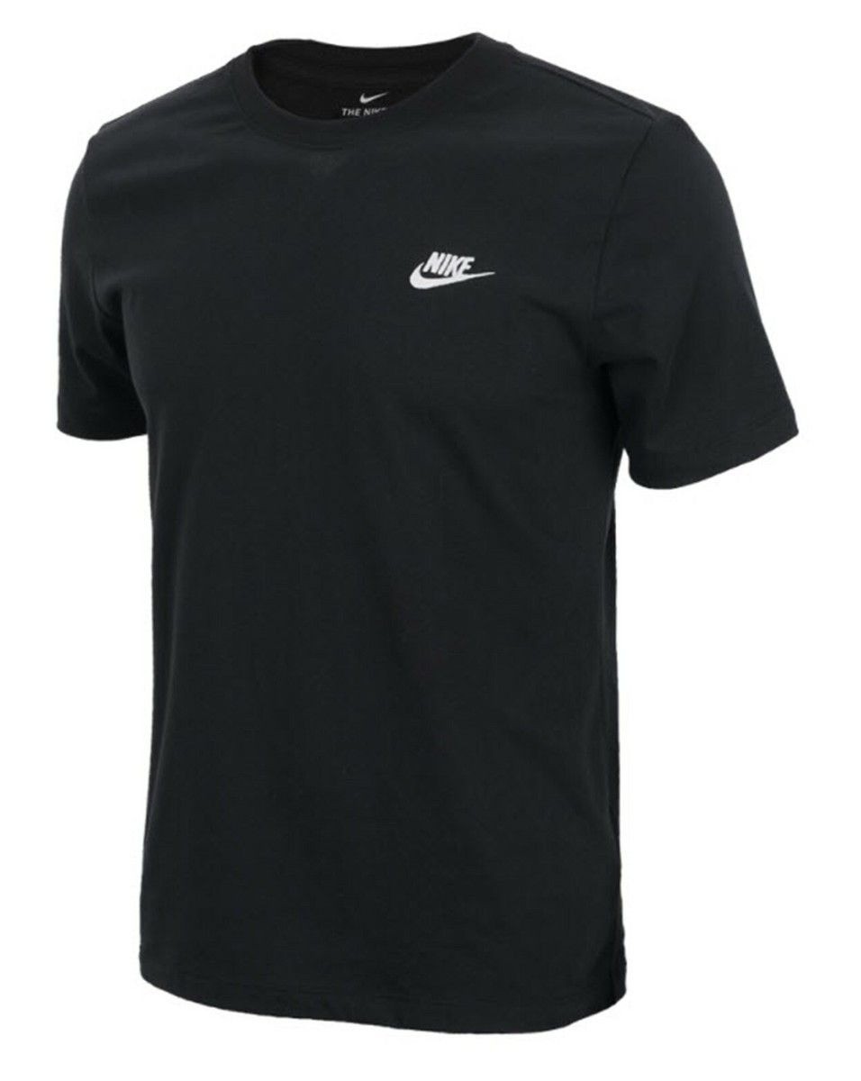 Nike Men’s NSW Club T-Shirt Short Sleeve Crew Neck Black Size L NEW WITH TAGS!