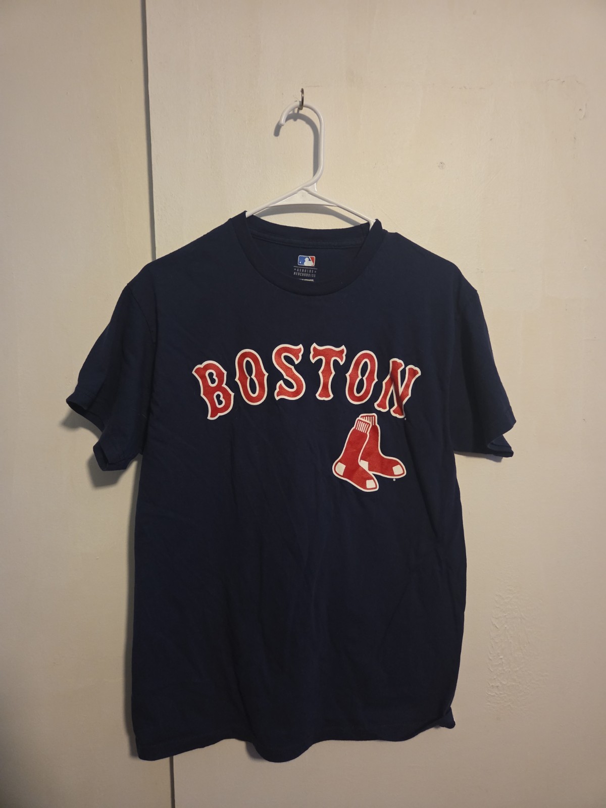 Red Sox Dad Shirt Medium Blue Short Sleeve Graphic Shirt