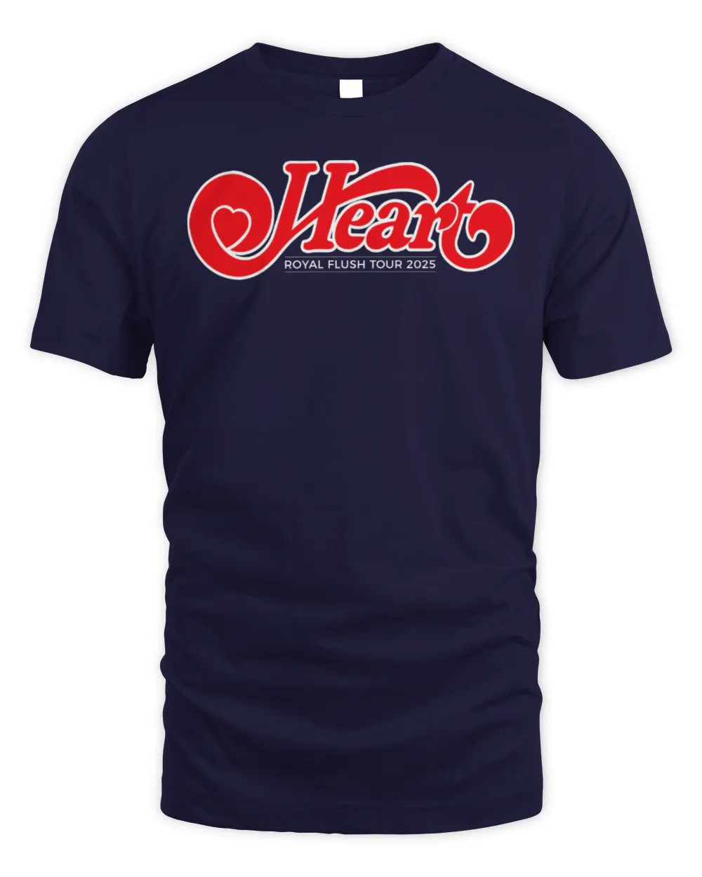 Heart Band 2025 Tour Merch Royal Flush Shirt