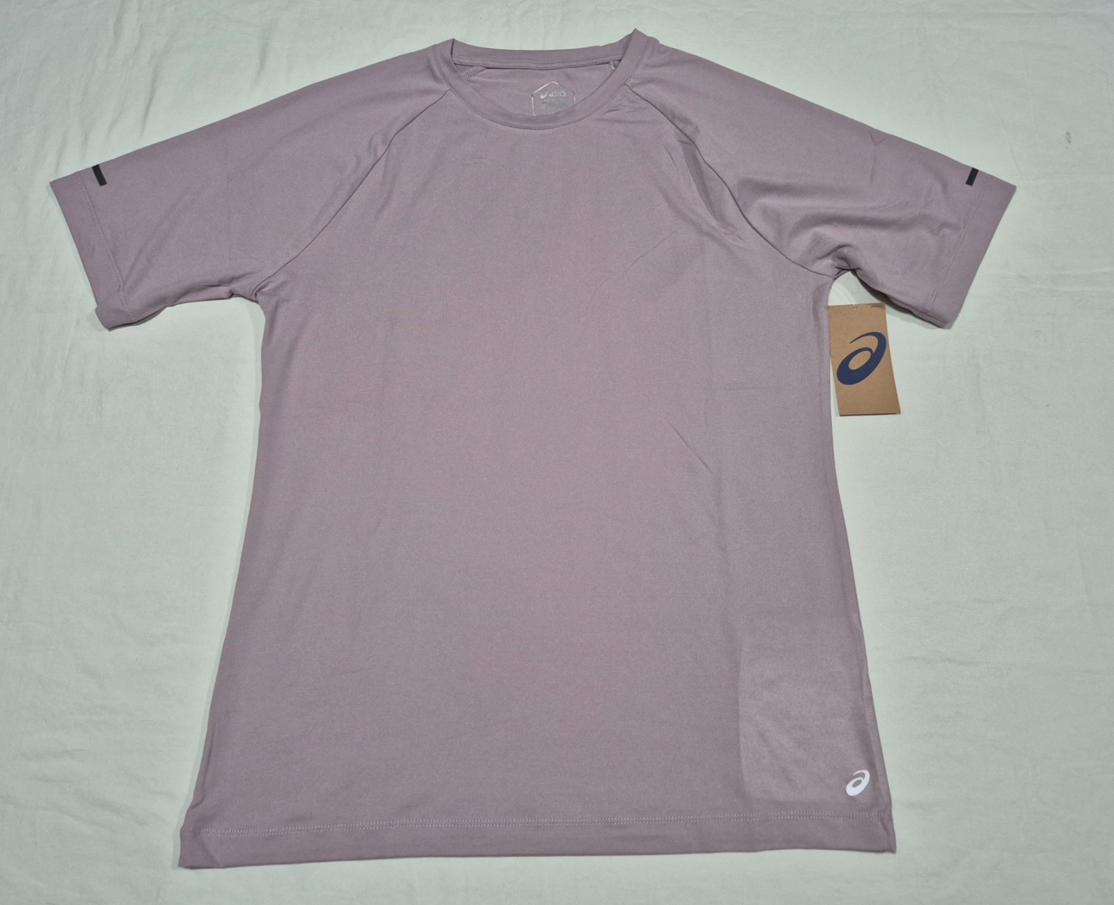 Asics Mens Knit Raglan Hydro Core Tech Sports Training Gym Tee Shirt Adobe Pink