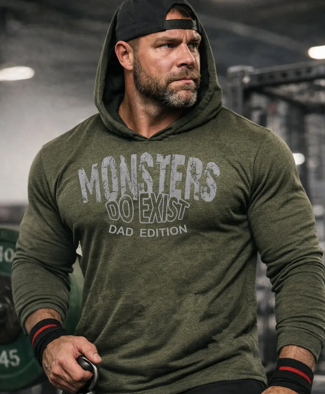Iron Gods Monsters Do Exist Hoodie Dad Gym Tee Tyrus Shirt Pullover Pump Cover