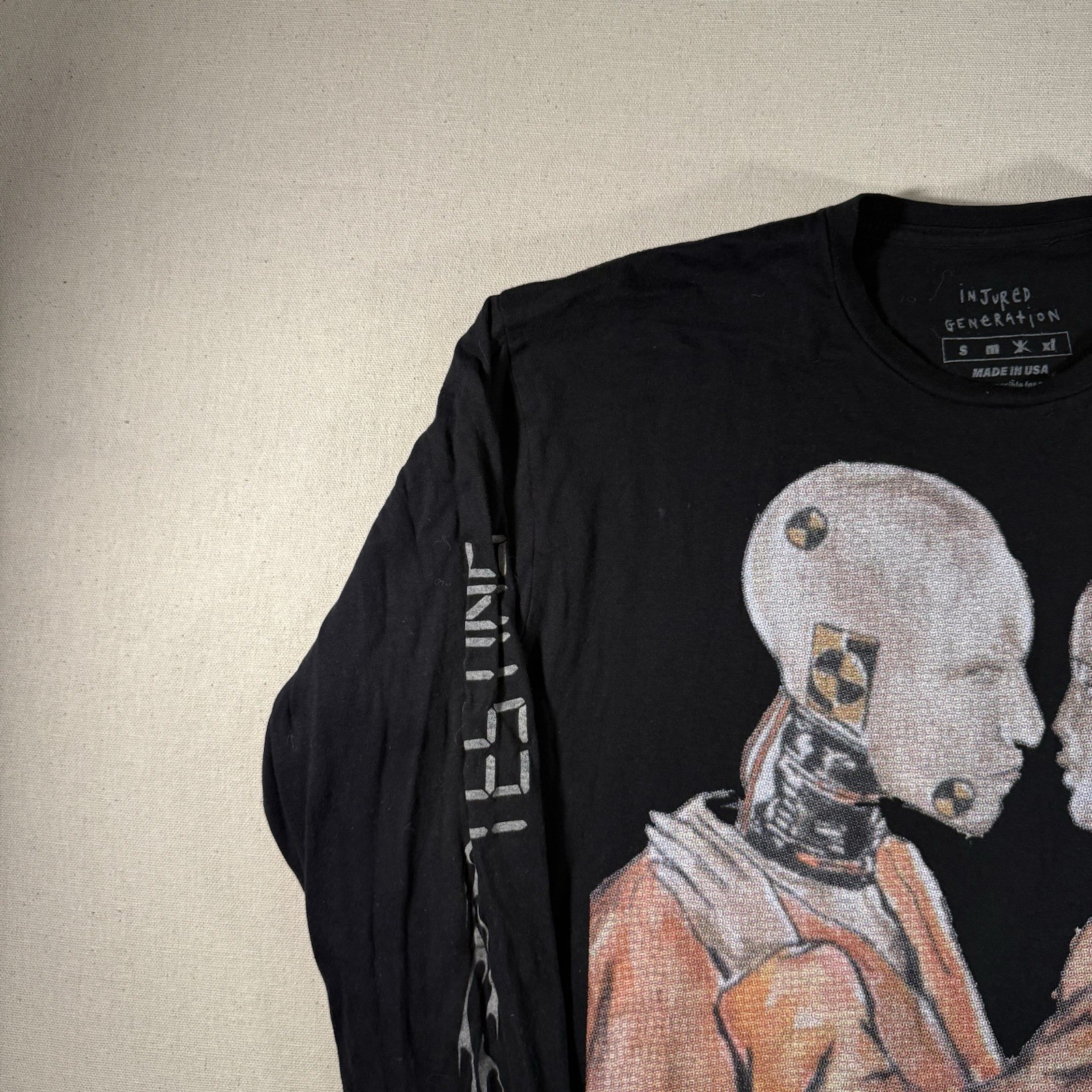 ASAP Rocky Injured Generation Tour Shirt Mens Sz L Double Sided Rap Music 2019