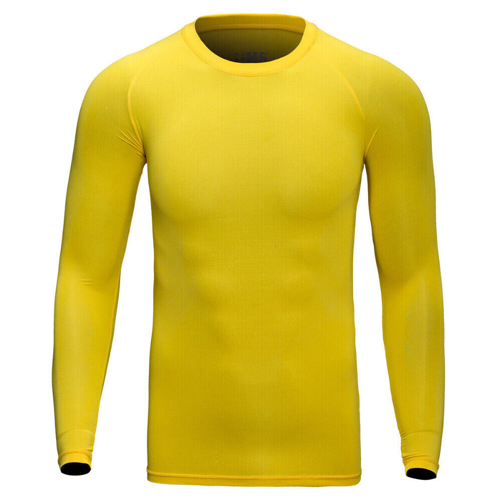 Men’s Athletic Long Sleeve Compression Shirts Dry Fit Sports Gym Shirts Workout