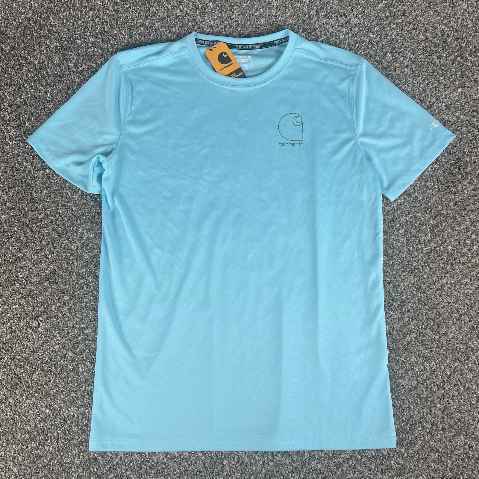 Carhartt Force Relaxed Fit Sun Defender Men’s size Medium – Blue