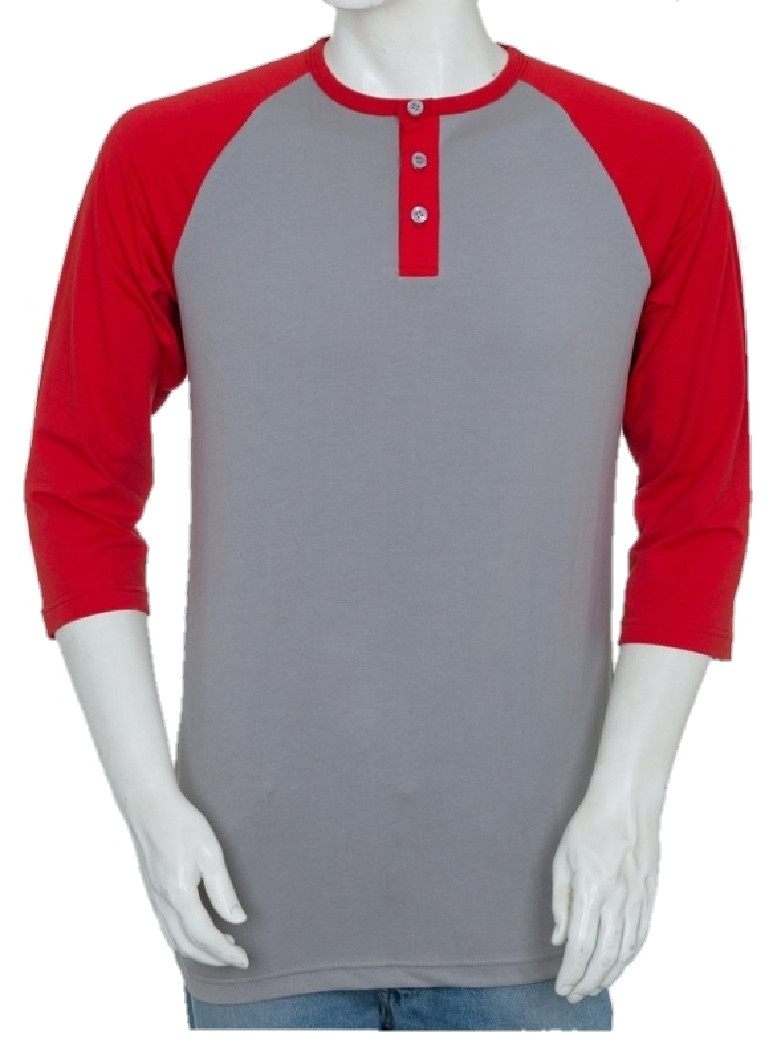 Styllion Big and Tall – Mens Raglan Henley Baseball Shirts – Heavy Weight – RHQS