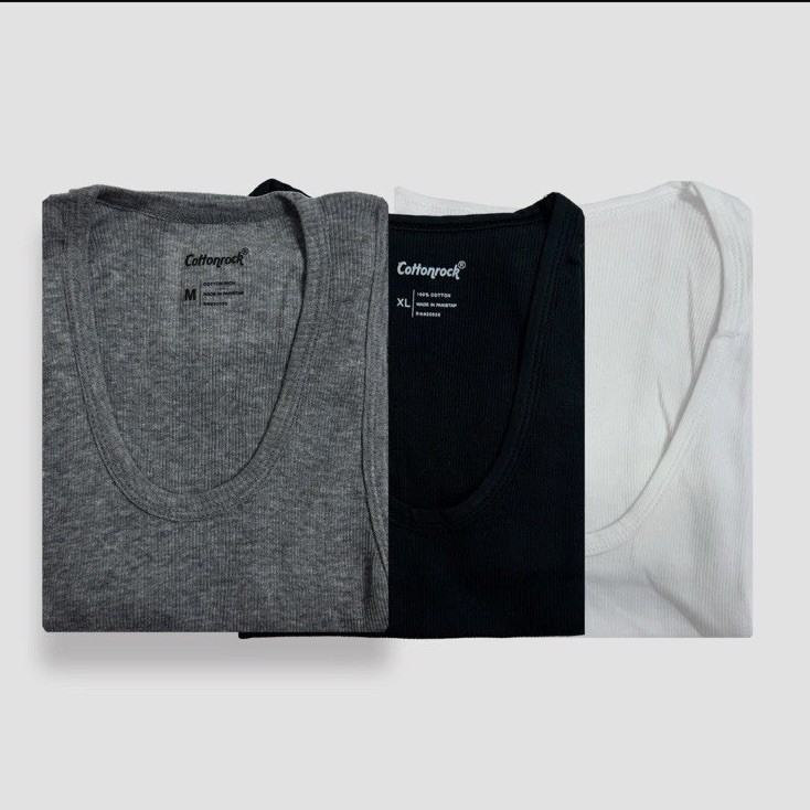 Men 100% Cotton Tank Tops Value 6-Pack Breathable Undershirts Gym Everyday Wear!