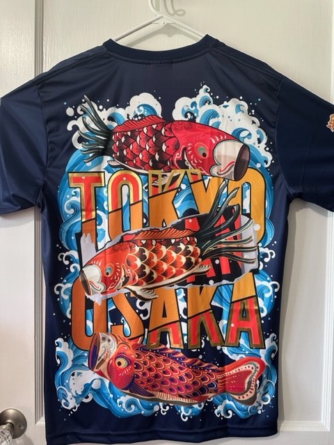 Cool T shirt Japanese Style Light weight comfortable Unisex Machine Wash Fish