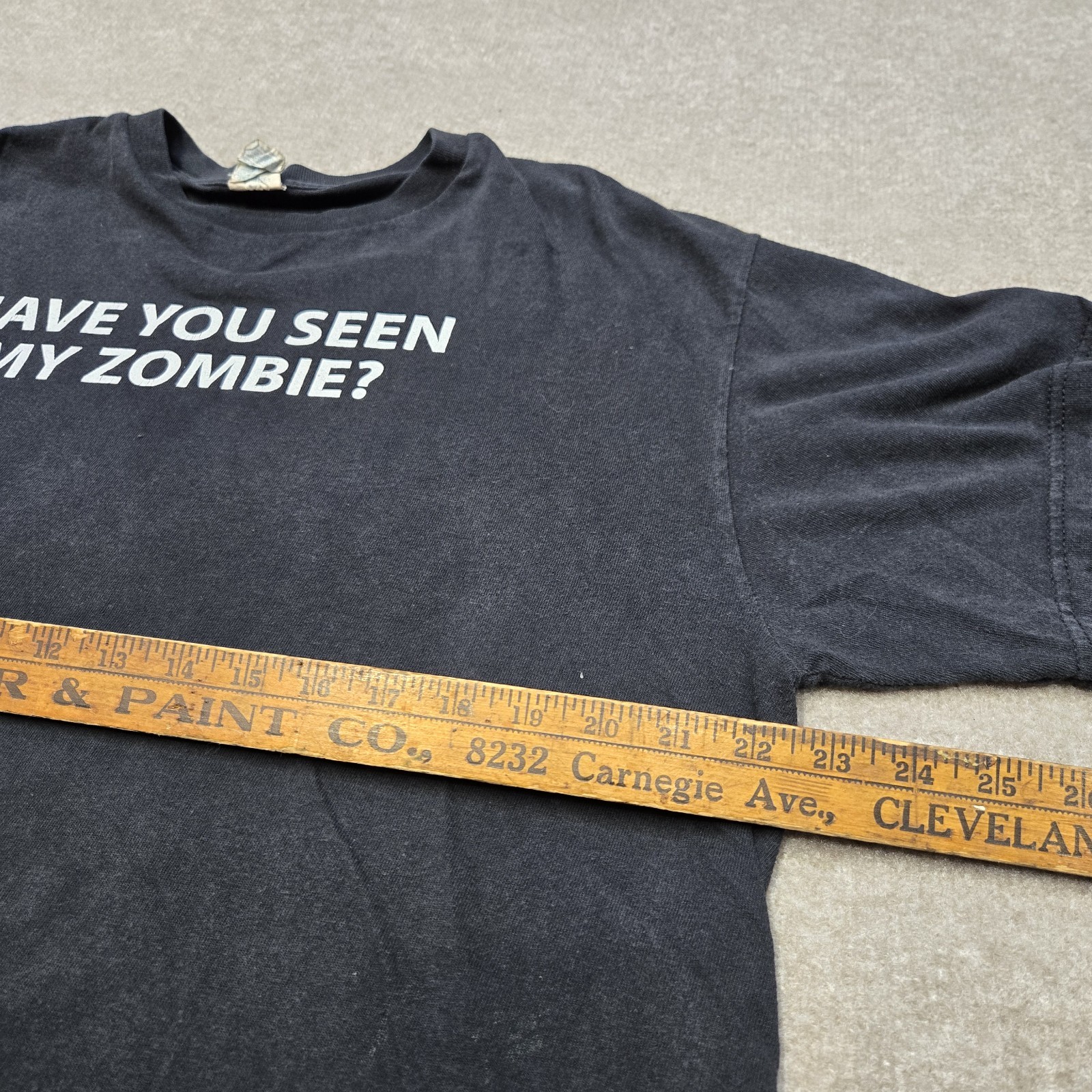 Vintage Y2K Have You Seen My Zombie Shirt Mens XL Black Horror Graphic Quote Tee