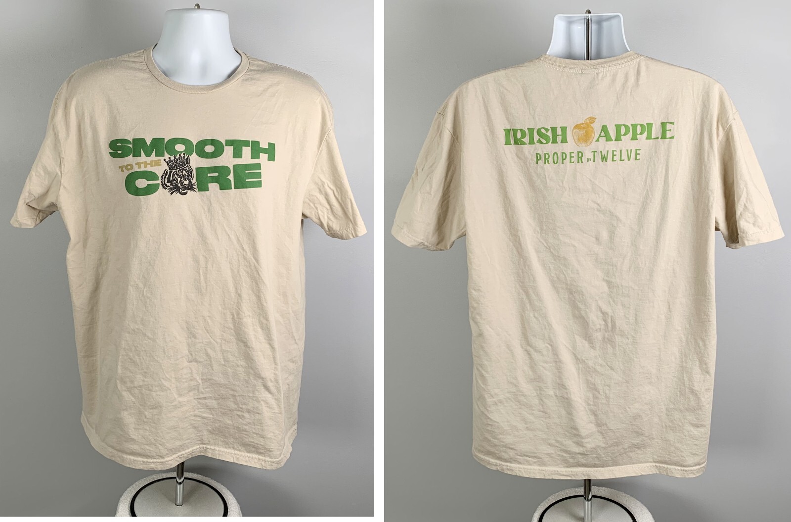 Proper Twelve Irish Apple Whiskey Smooth to the Core T Shirt Mens XL Cotton
