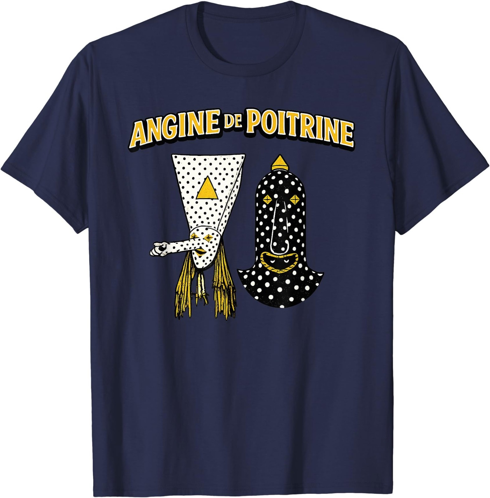 Angine De Poitrine Band Tee Vintage Music Fans Masked T-Shirt