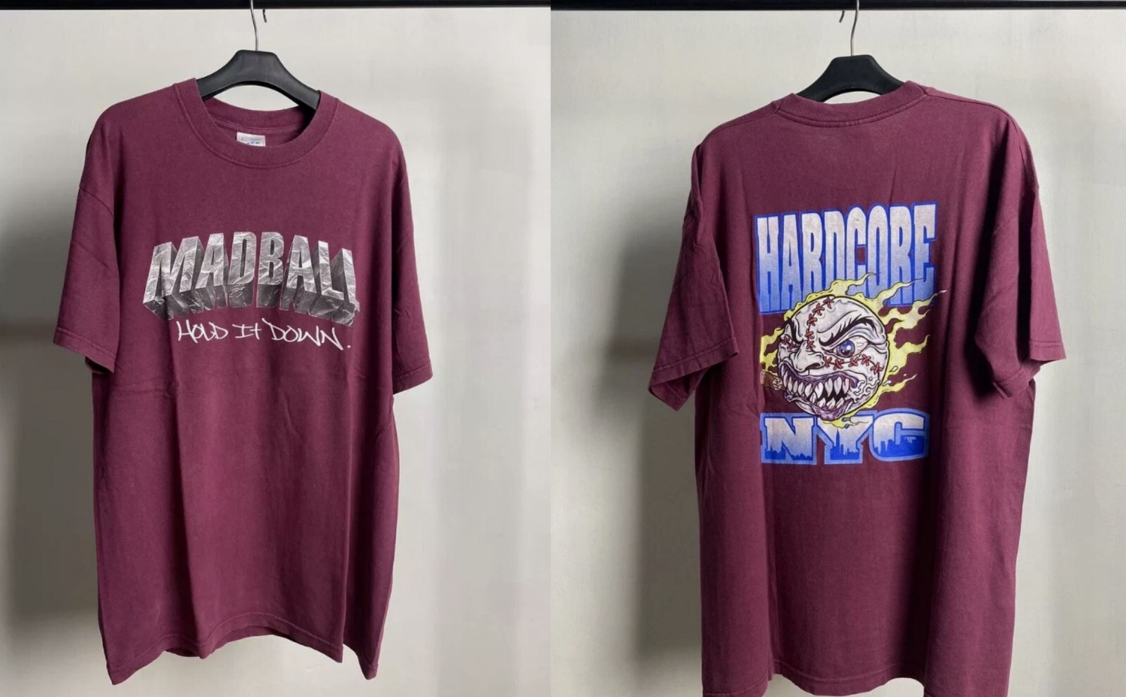Madball band hardcore punk band DOUBLE SIDED T SHIRT FULL SIZE S-5XL (Maroon)