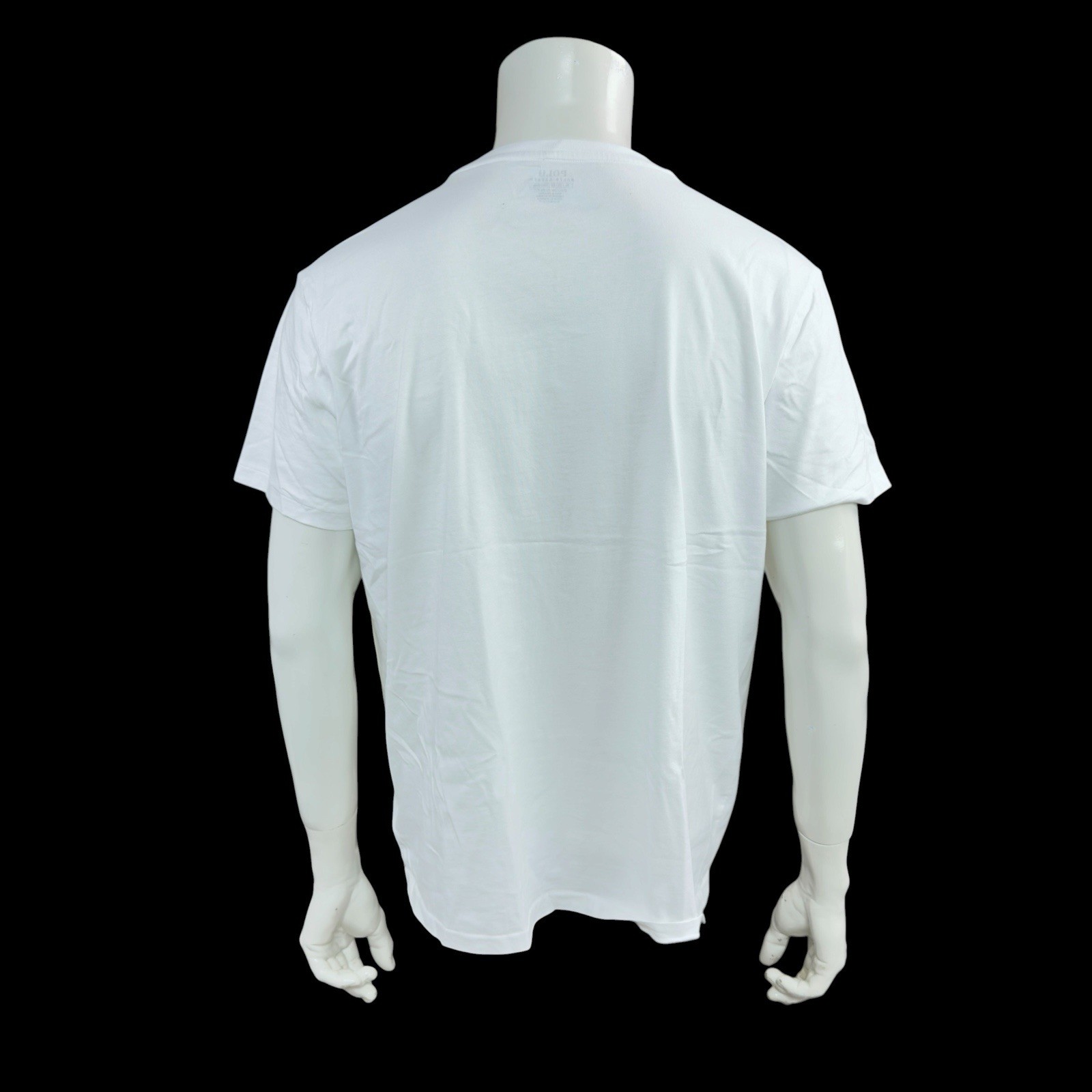 Polo Ralph Lauren Men’s White T-Shirt Custom Slim Fit Pony Logo Size XL