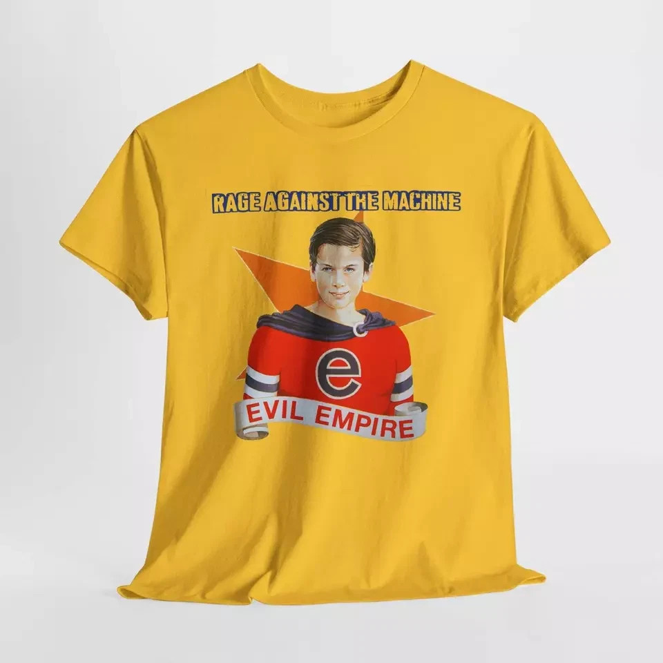 Rage Against the Machine Band Evil Empire Cotton Yellow S-5XL T Shirt AG945