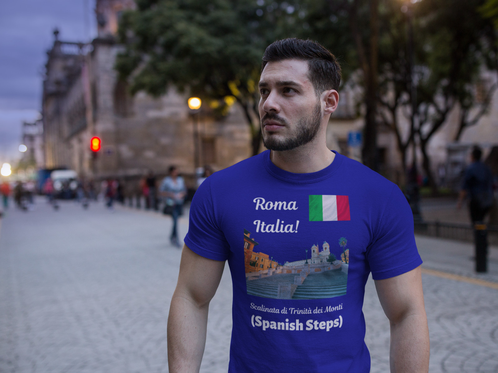 Scalinata di Trinità dei Monti Rome Italy T-shirt Souvenir Adult Size S-4XL