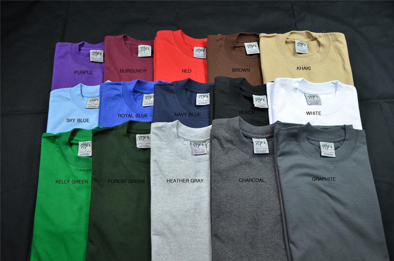 3 Shaka Wear Super Max Heavy Weight T-shirts Color Plain Blank Tee New S-7XL
