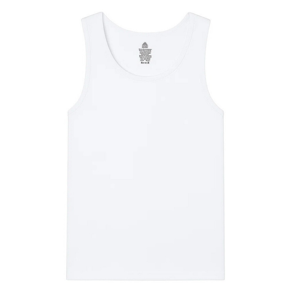 1 3 Packs White Men 100% Cotton Ribbed Tank Top A-Shirt Wife Beater Undershirts