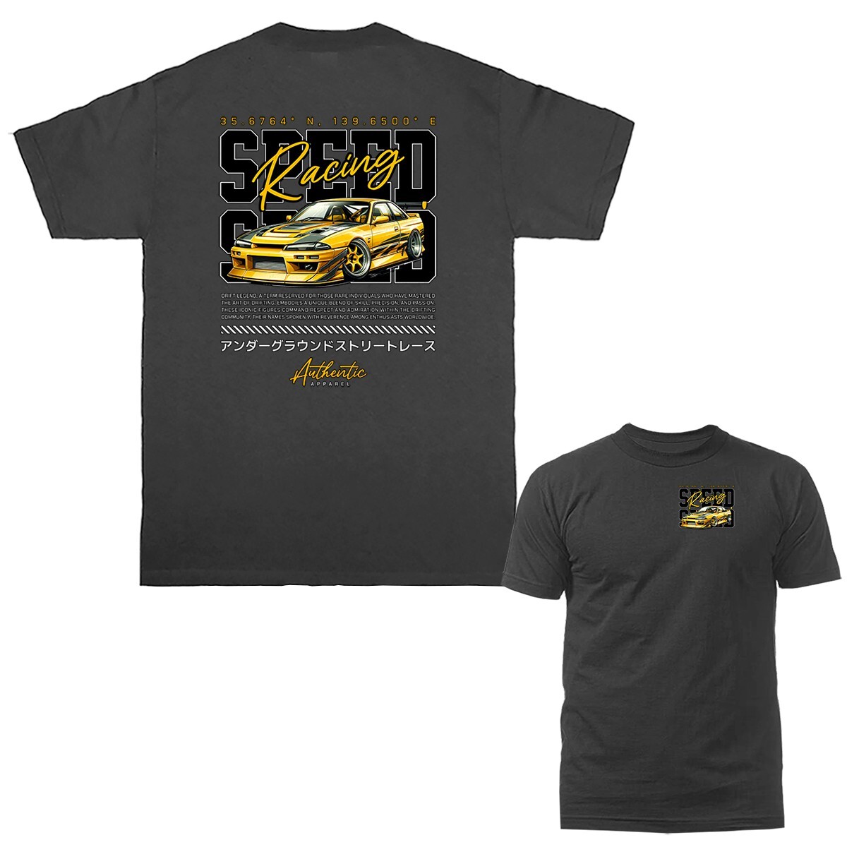 Speed Racing Drift Imported Tuned Custom JDM Sports Car T-shirt