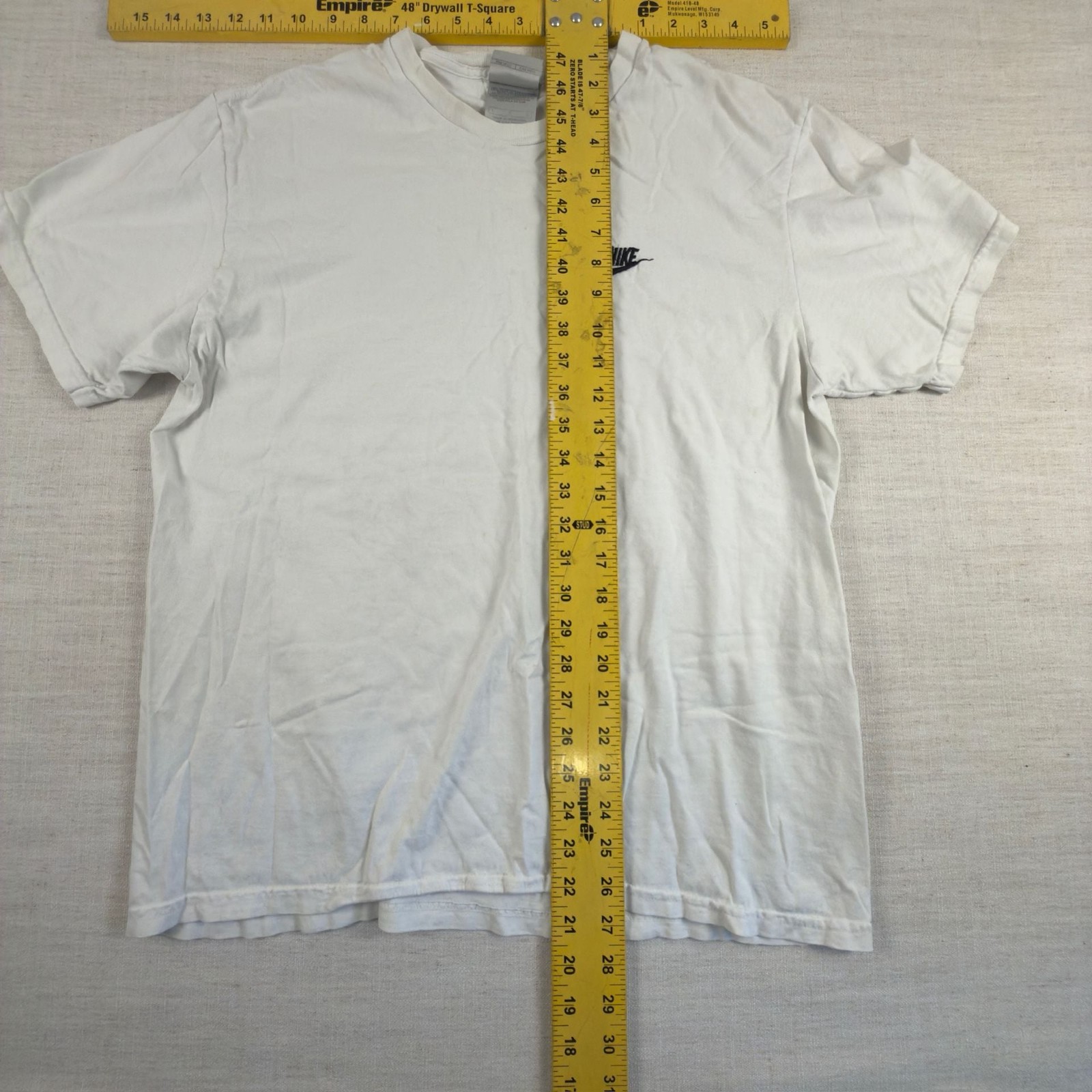 Nike Vintage Embroidered Swoosh T-Shirt White Size Large