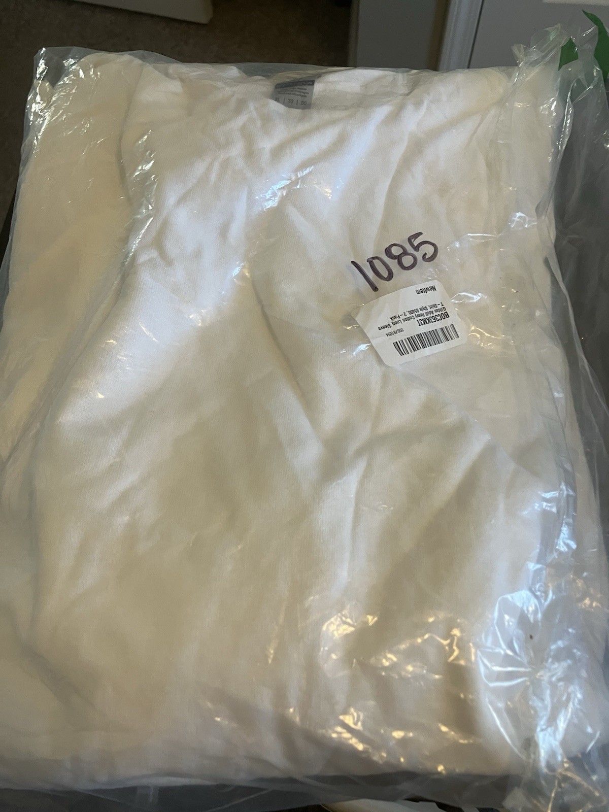GD180 Gildan G540 Mens Long Sleeve Heavy Cotton Crew Neck 2 Pack TShirt XL C1085
