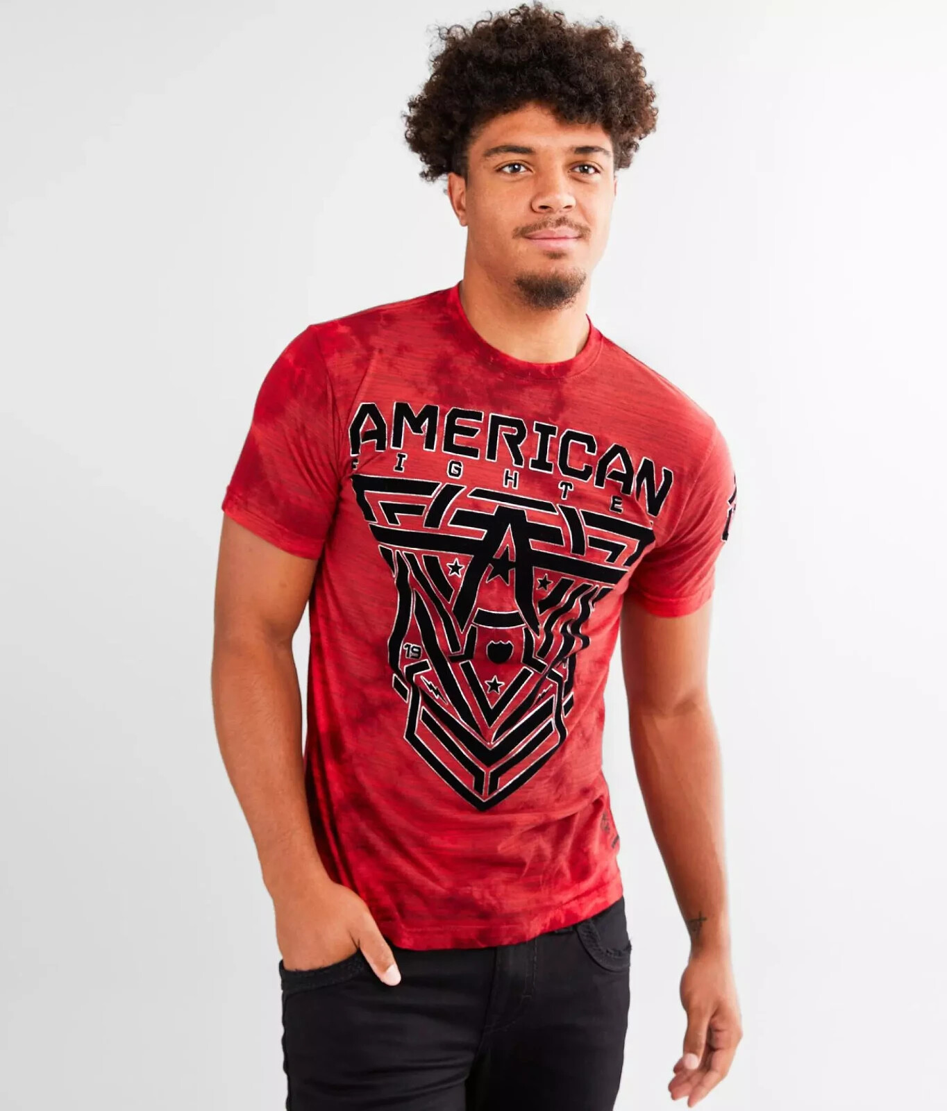 Mens American Fighter by Affliction Glover Red Cherry MMA T-Shirt Tee XS-4XL Y2K