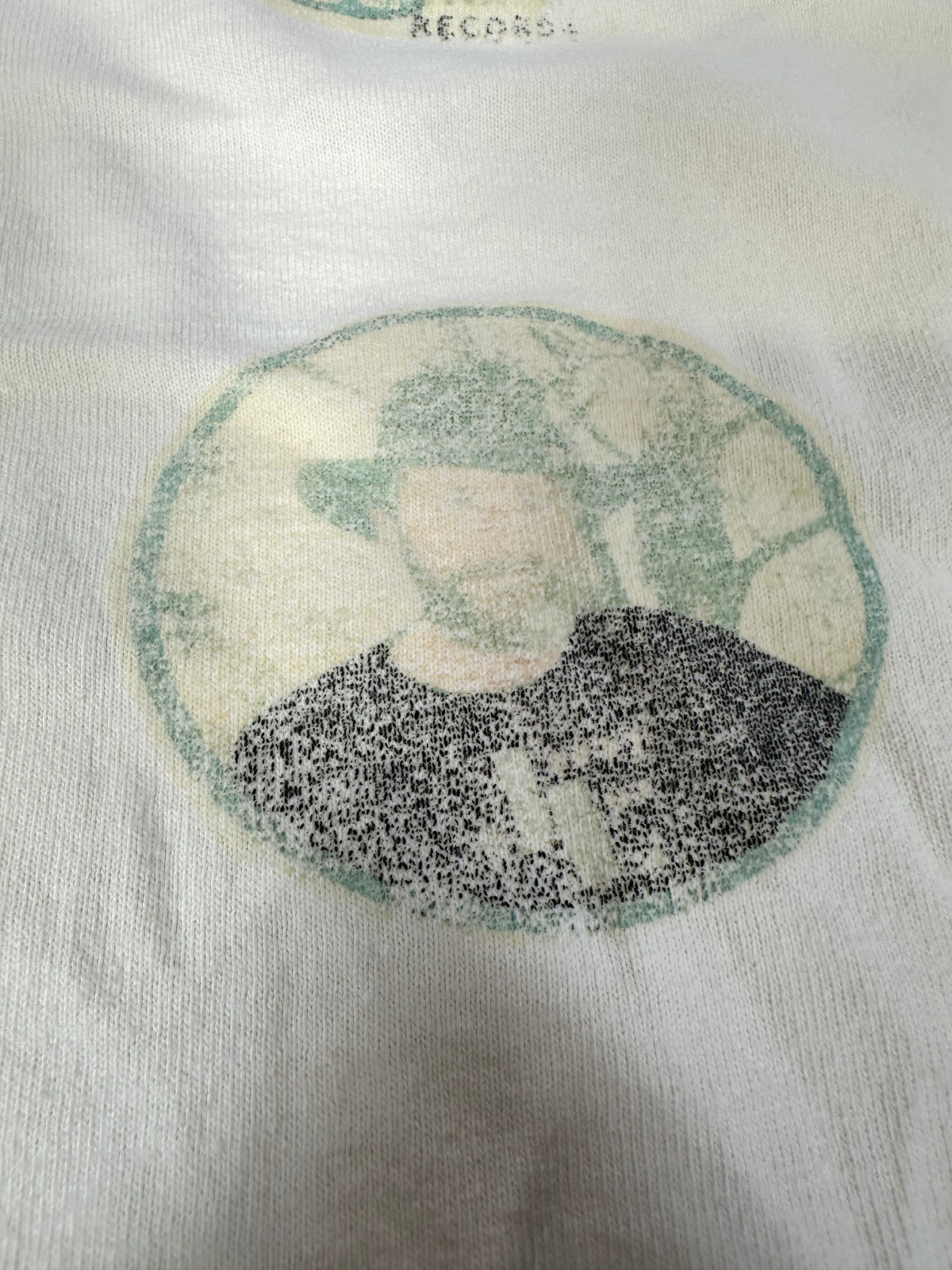 Vintage Faded Unknown Country Artist White Single Stitch T shirt
