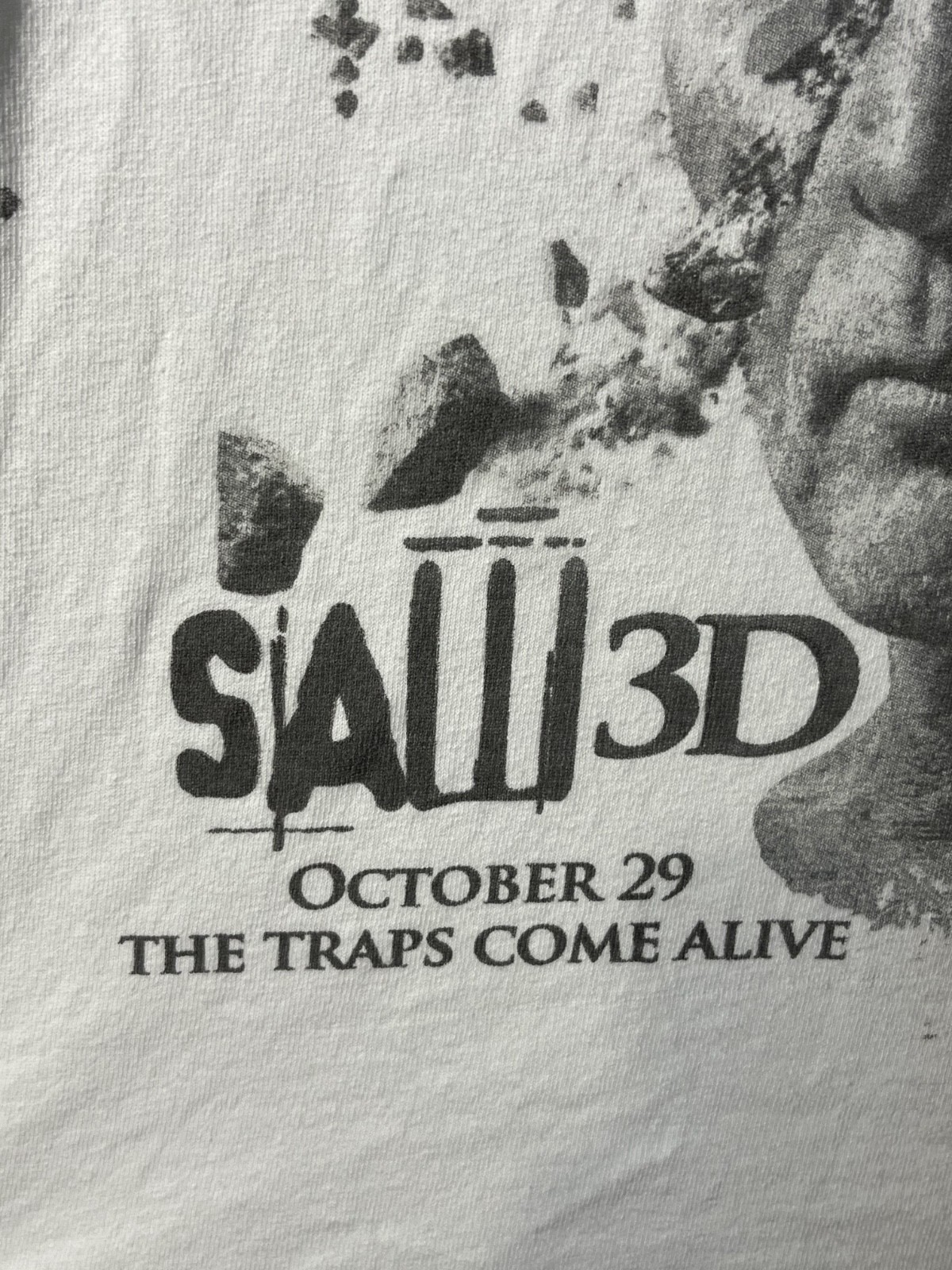 Vintage Saw 3D Movie Promo T-Shirt (2010) | AMC Theatres Horror Film Tee
