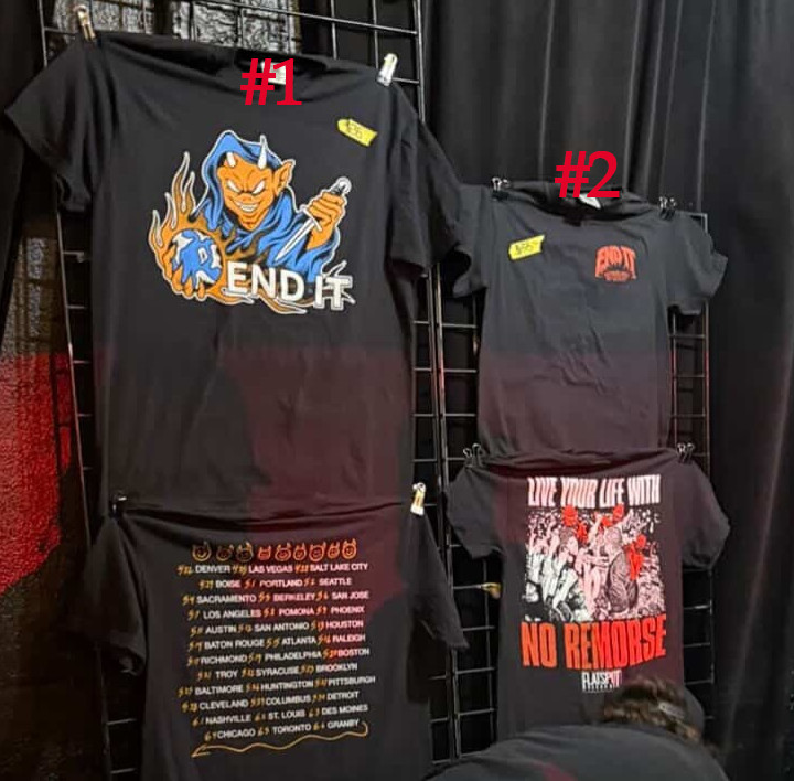 End It Band Shirt 2026 Tour Dates, reprinted