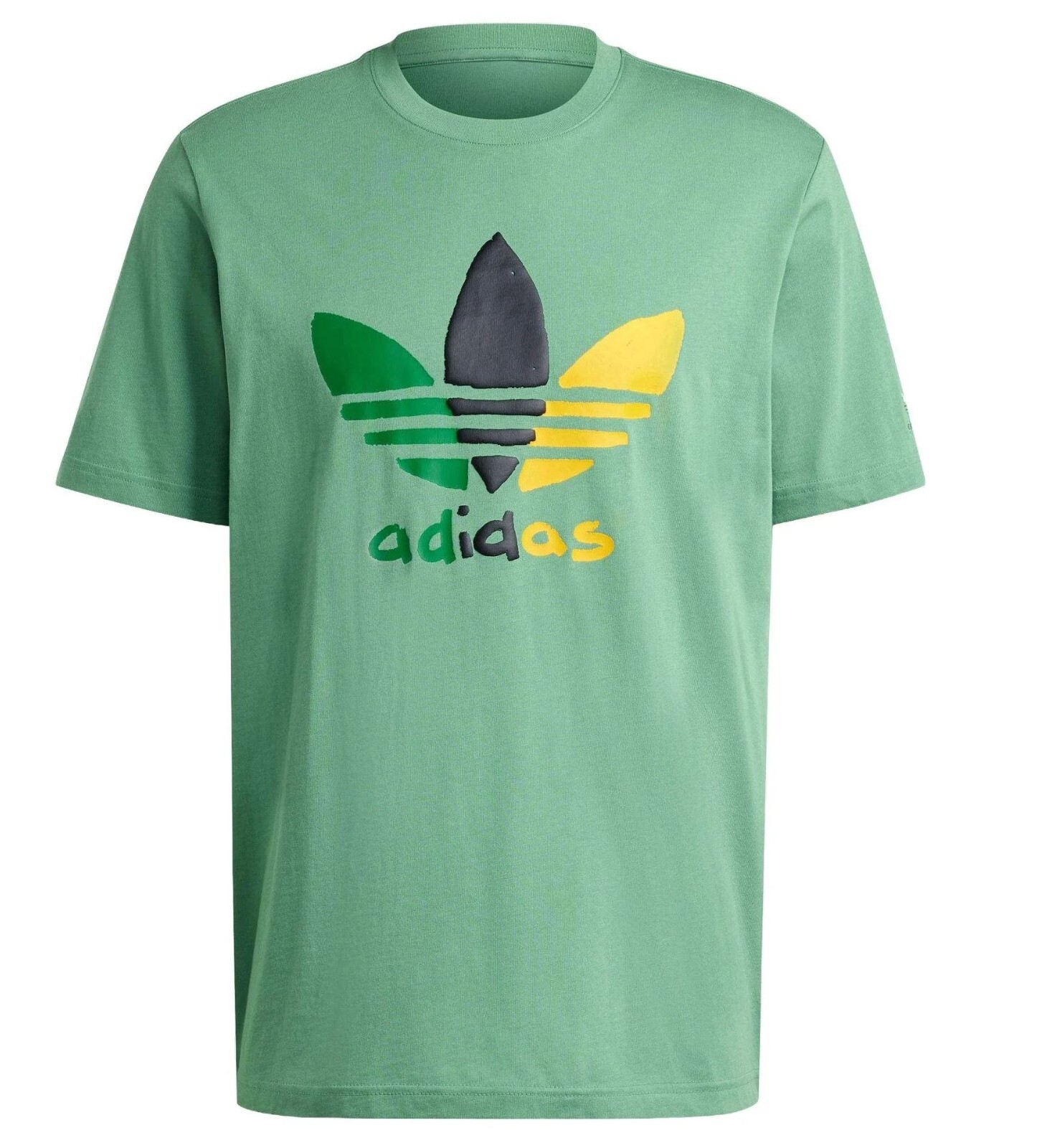NEW MEN’S ADIDAS ORIGINALS MULTI COLOR TREFOIL SHIRT ~SIZE LARGE #IZ2571