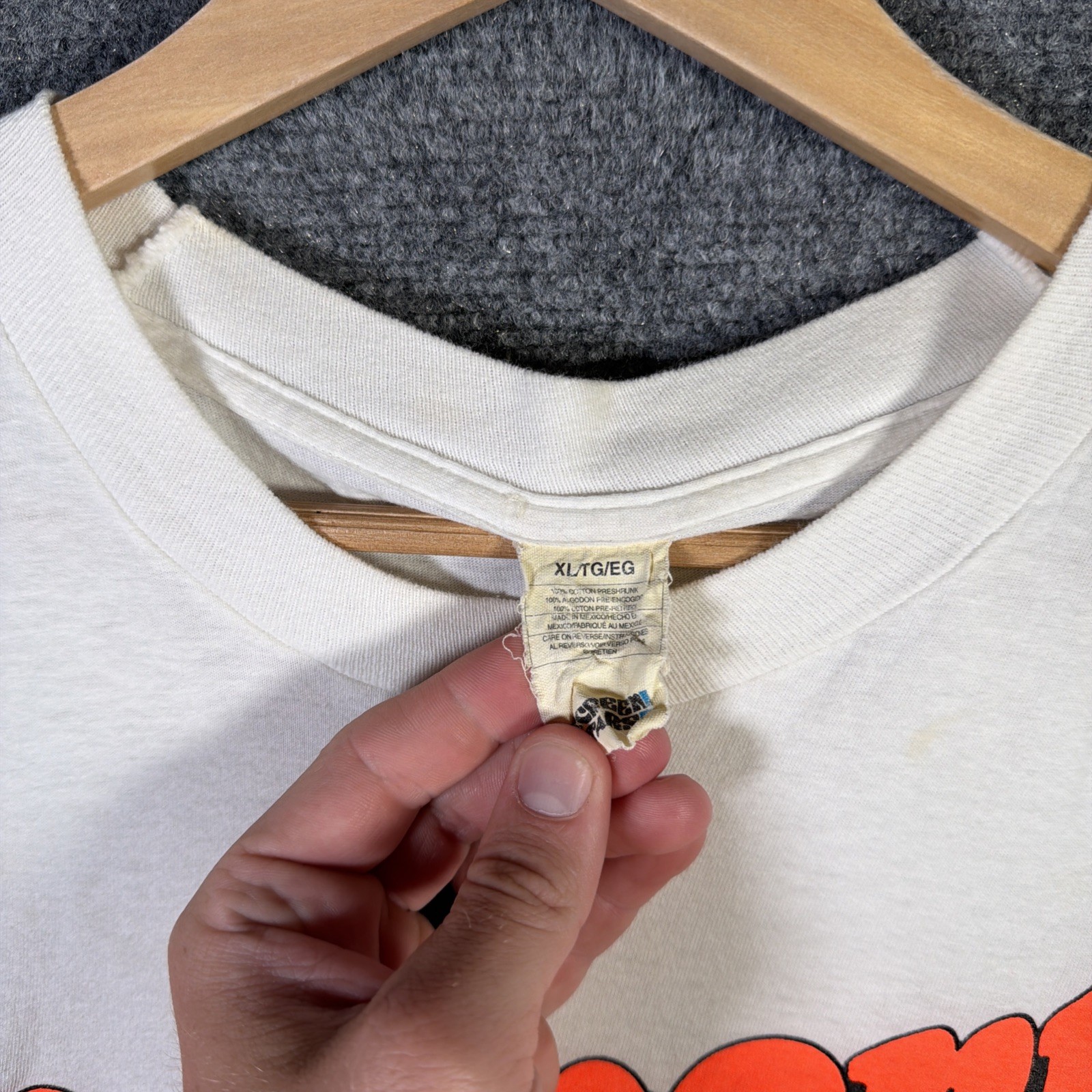 Vintage Newport Shirt Mens XL White 90s Cig Promo Marlboro Retro Neon Parody