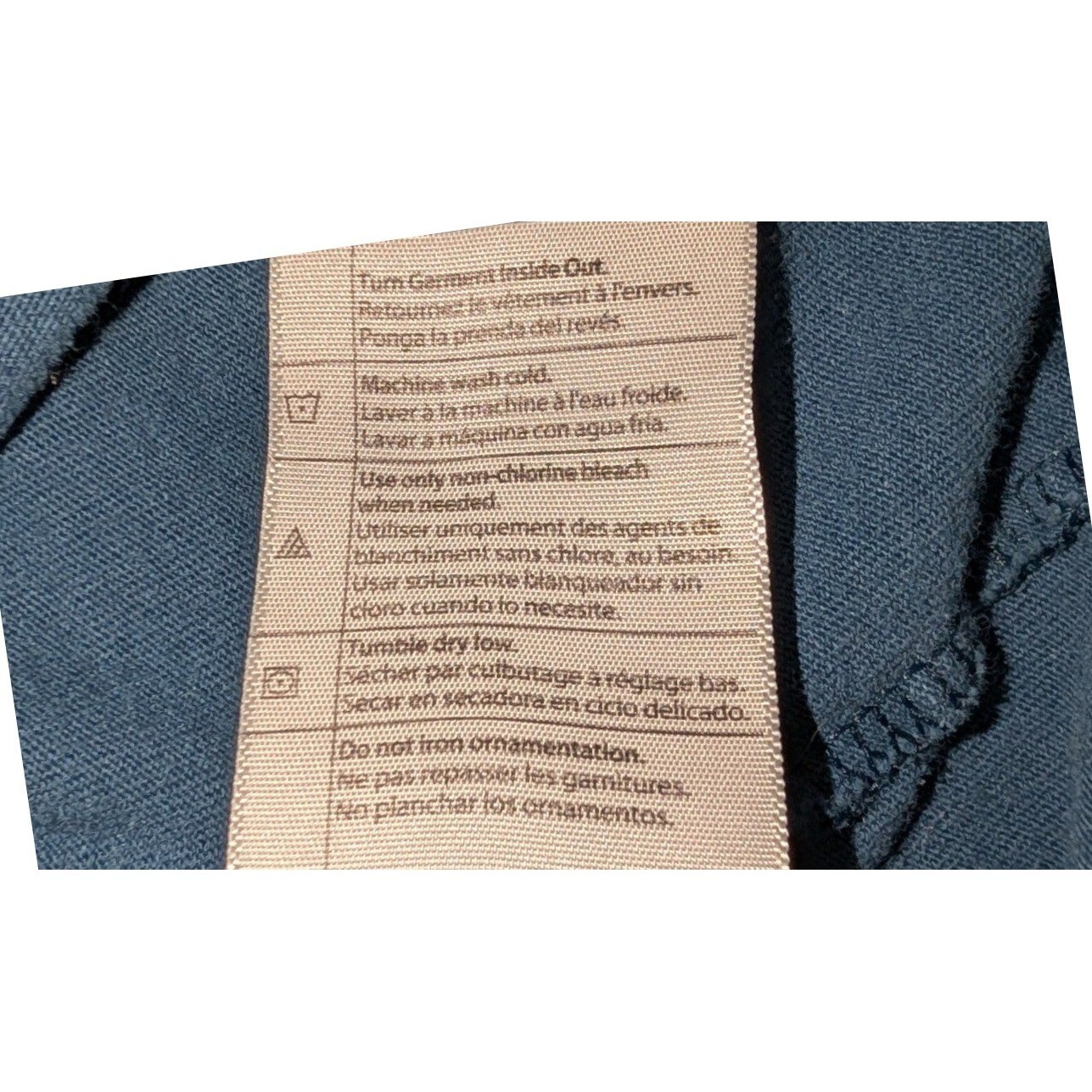 Carhartt Original Fit T Shirt Men’s L Tall Blue Front Logo Graphic Workwear Tee