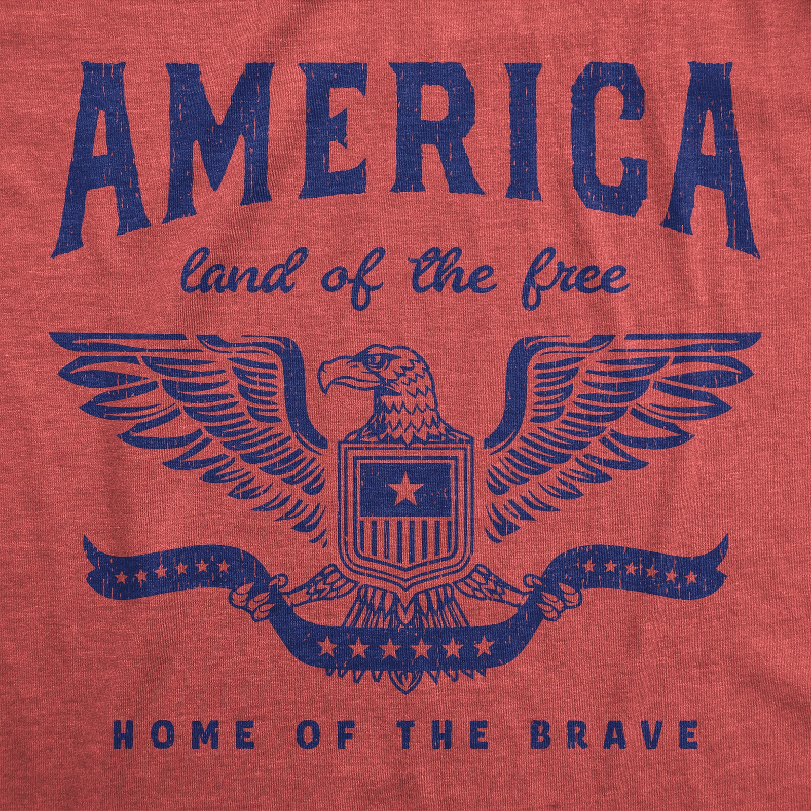 Mens Funny T Shirts America Land Of The Free Home Of The Brave Graphic Patriotic