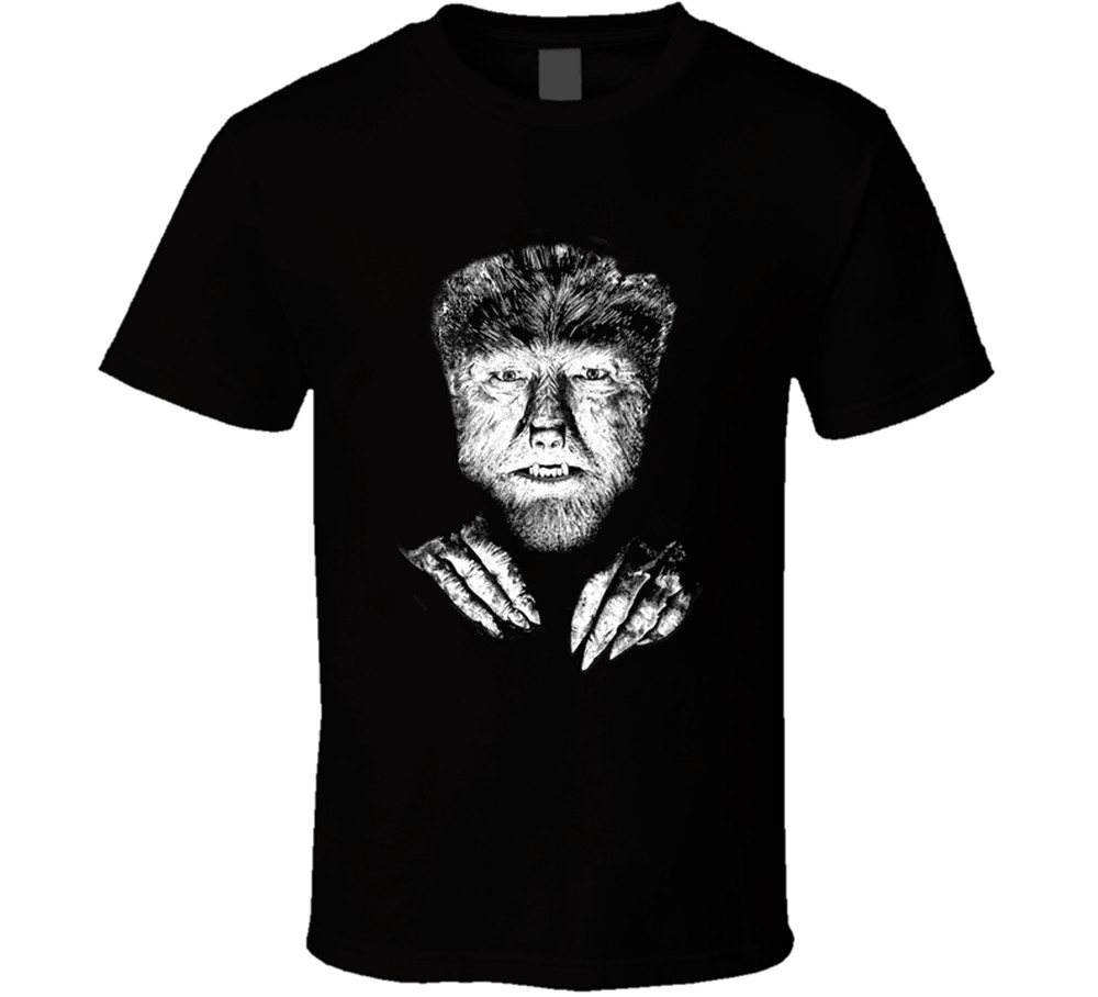 Wolfman Monster Horror Movie Scary Halloween Vector Funny T Shirt Tee Gift New