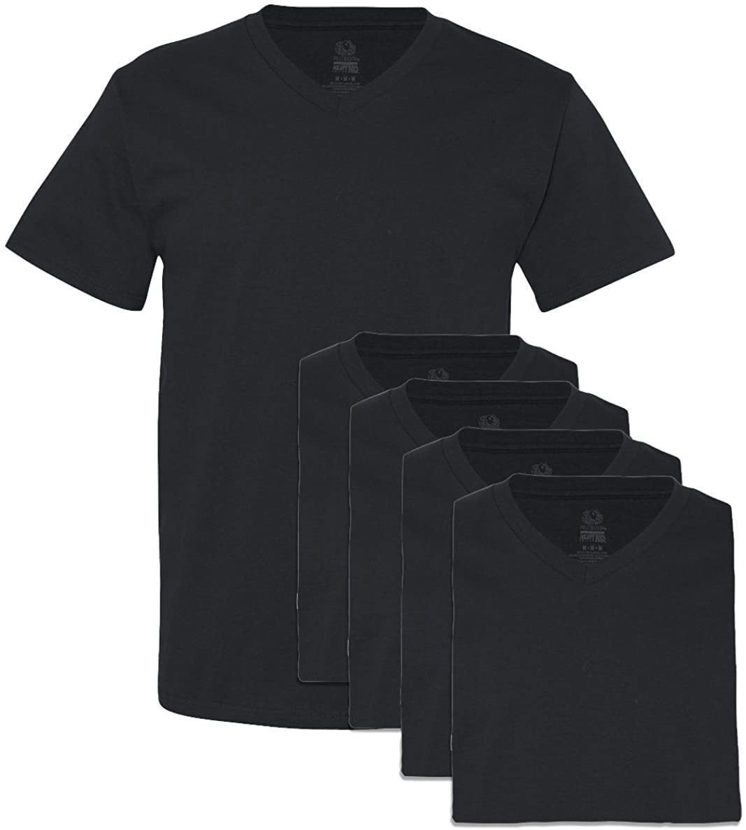 Fruit of the Loom Men’s V-Neck Tee (Pack of 5) MANY COLORS AVAILABLE
