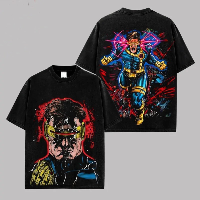 Cyclops X-Men T-Shirt Vintage Retro Graphic Tee Premium Cotton Shirt Gift