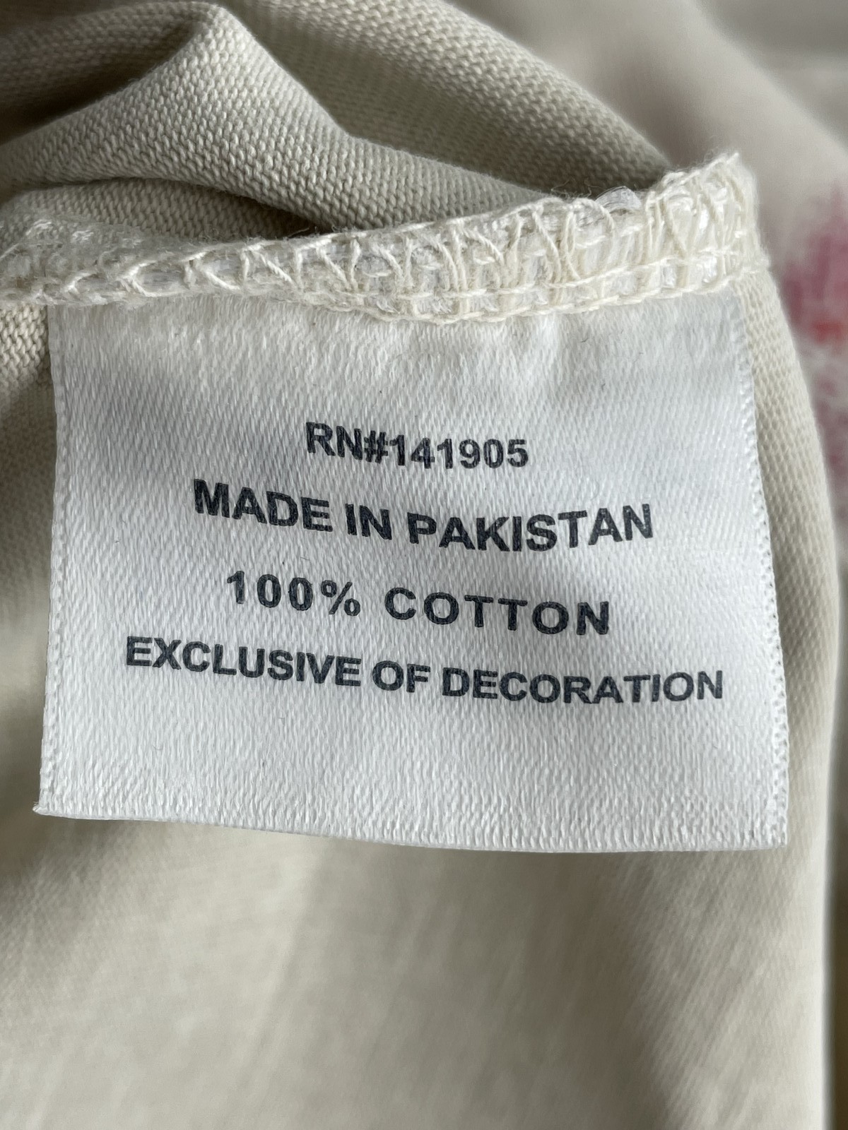 Elite Mens T-Shirt Beige/Multi Size XL Legends Embellished Graphic Print Cotton